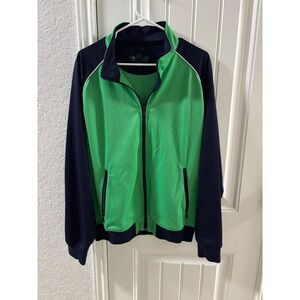 Brooks Brothers ProSport Track Jacket Full Zip Athletic‎ Green Navy L